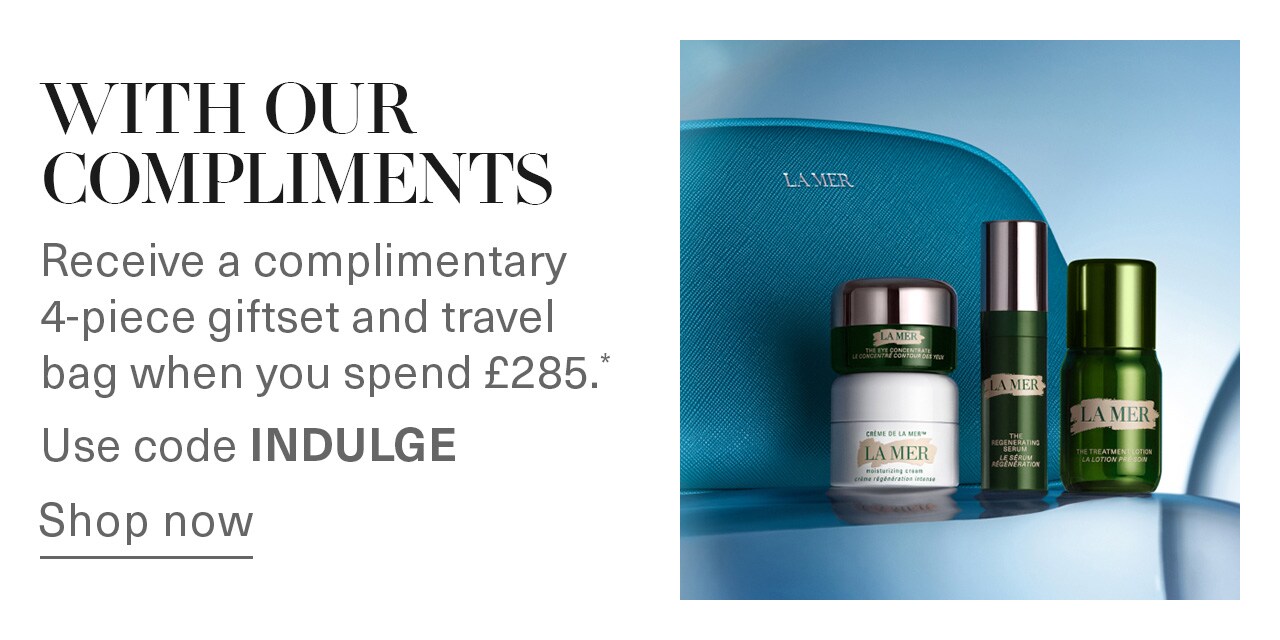 REVEL IN RENEWAL. Receive a 5-piece mini regimen, plus a cosmetics bag with any eligible £330 purchase. Enter code GIFTJOY at checkout to redeem.* Shop now