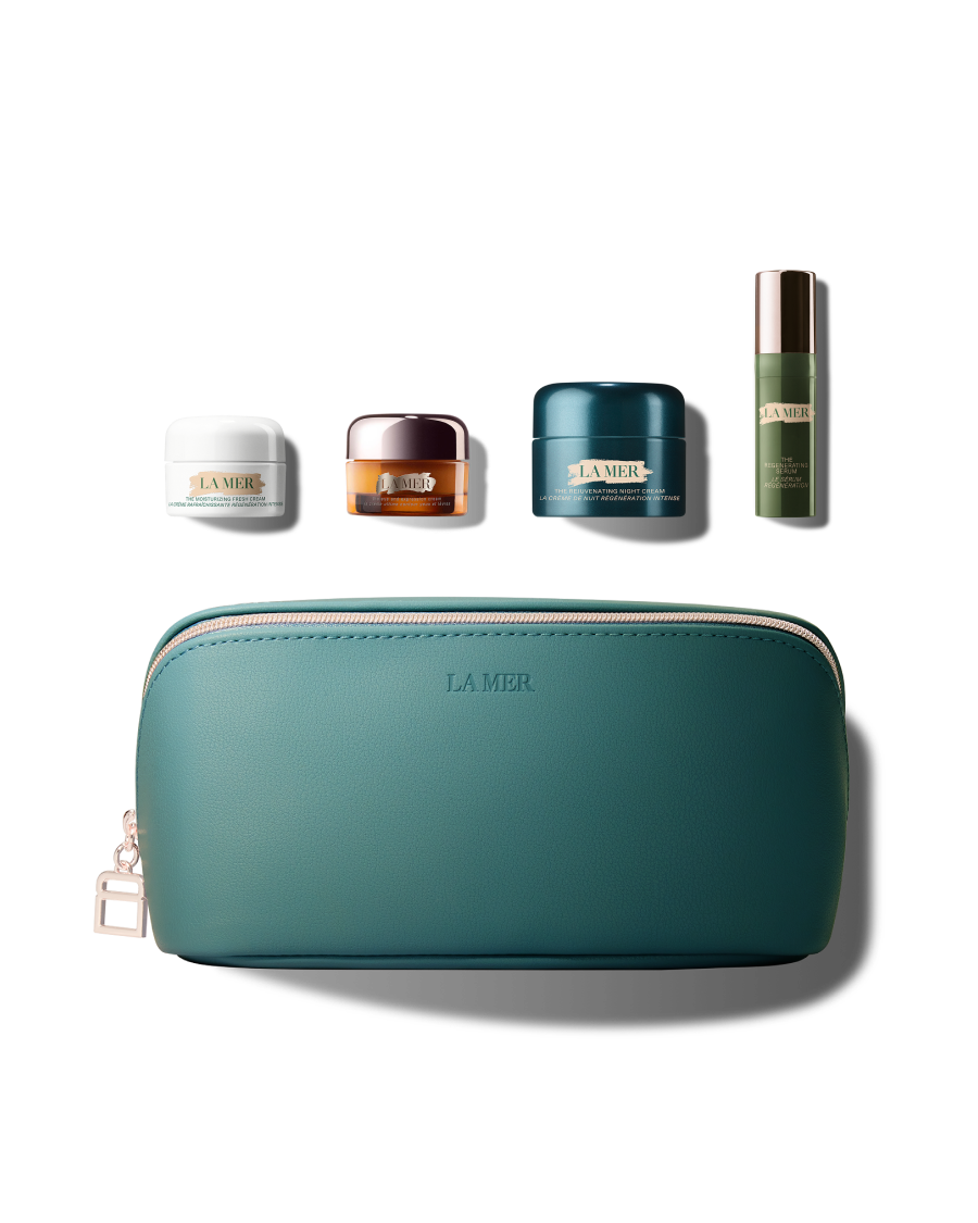 Product packshot, shot from above, detailing contents of offer